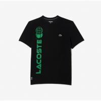 CAMISETA LACOSTE REGULAR FIT TENNIS DANIIL MEDVEDEV - PRETA/VERDE